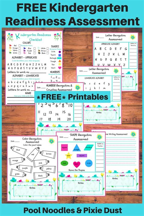 Printable Kindergarten Readiness Assessment Test