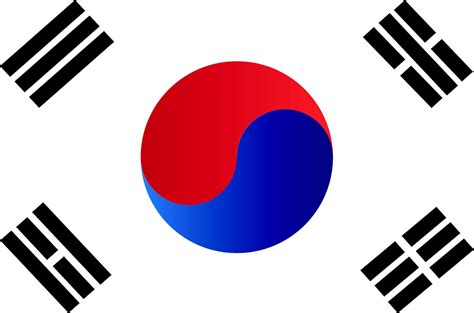 Printable Korean Flag