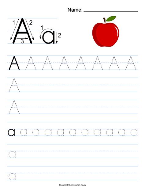 Printable Letter A Tracing Worksheets