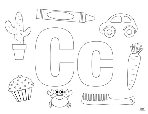 Printable Letter C Coloring Pages
