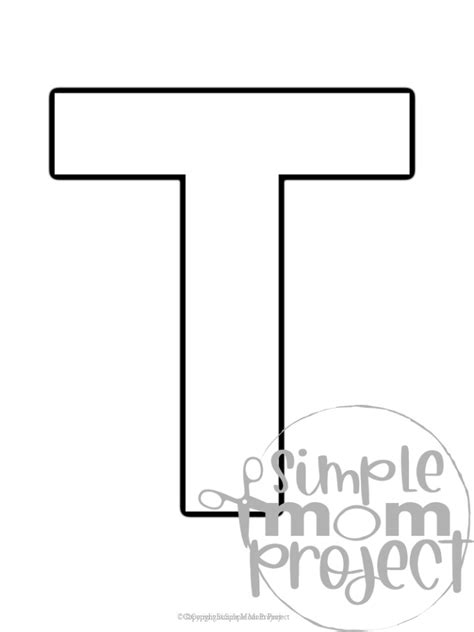 Printable Letter T