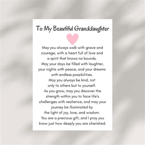 Printable Letter To Grandaughter