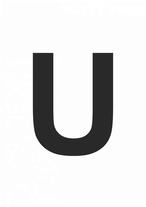 Printable Letter U