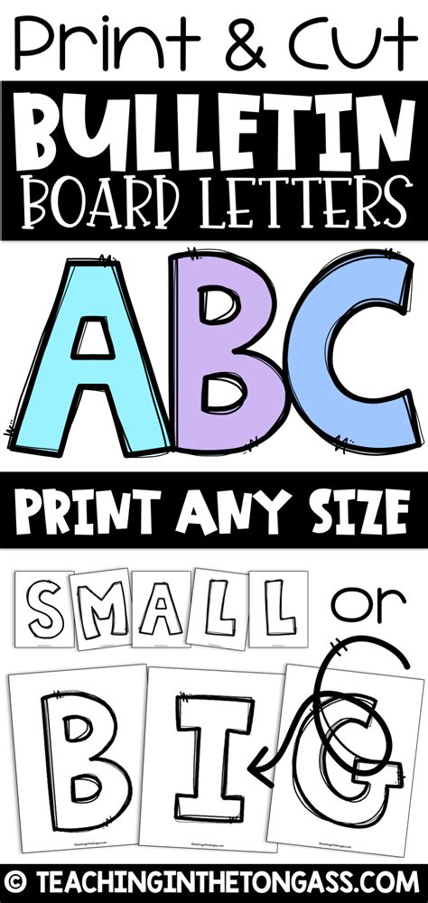 Printable Letters For Bulletin Boards