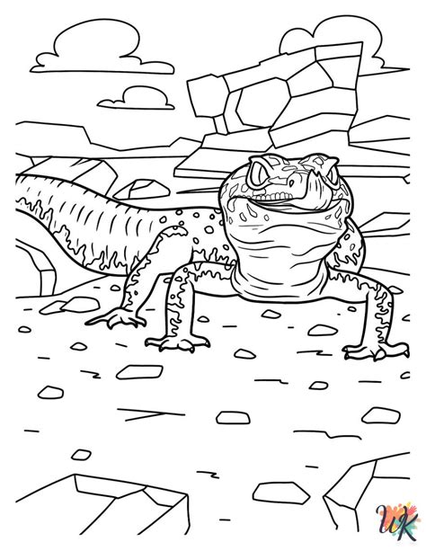 Printable Lizard Coloring Pages: Unleash Your Inner Artist