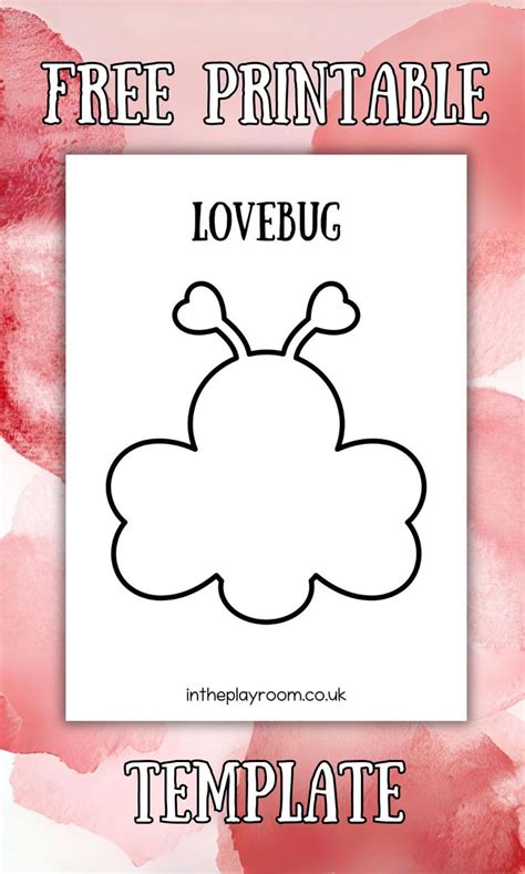 Printable Love Bug Template
