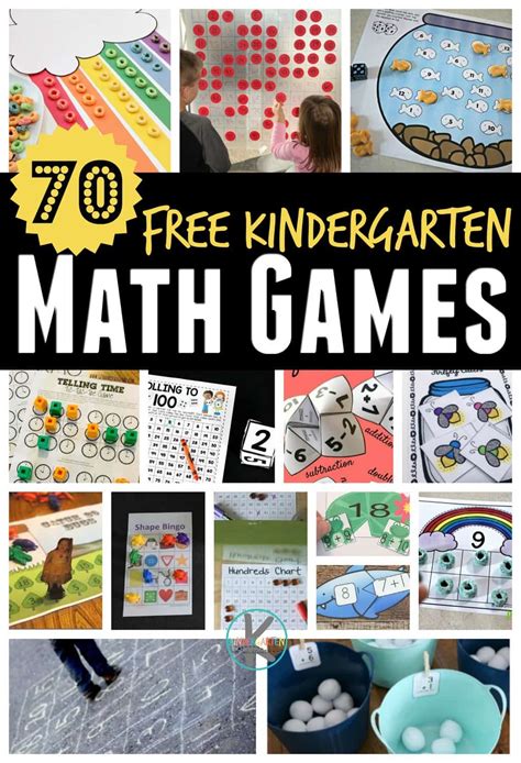 Printable Math Games For Kindergarteners