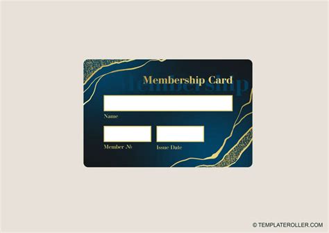 Printable Membership Cards