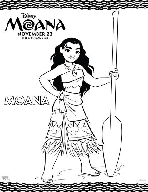 Printable Moana Coloring Pages