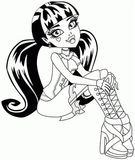 Printable Monster High Coloring Pages Free