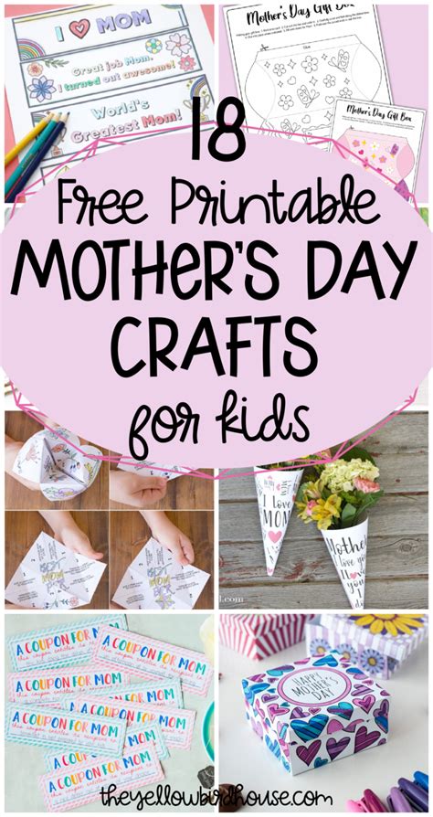 Printable Mothers Day Crafts For Kids
