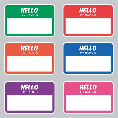 Printable Name Tags