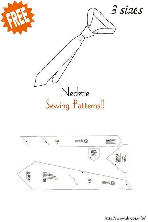 Printable Necktie Pattern For Free