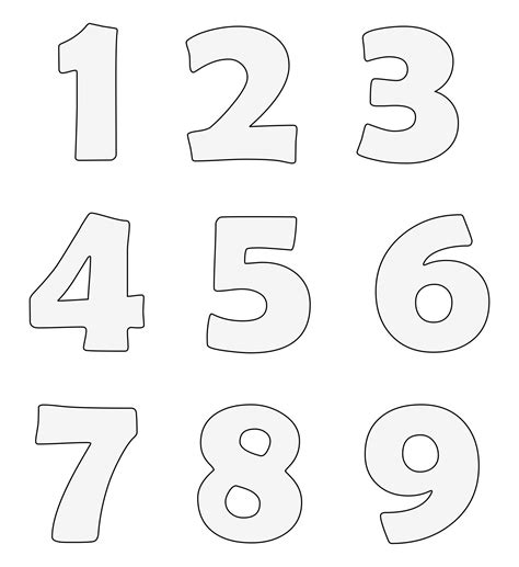 Printable Numbers 1 9