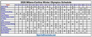 Printable Olympic Tv Schedule