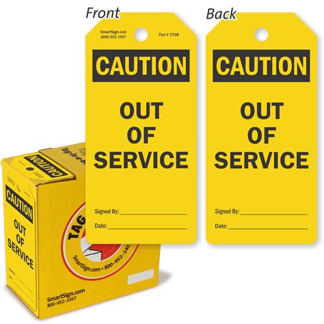 Printable Out Of Service Tags