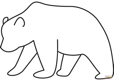 Printable Outline Of A Bear