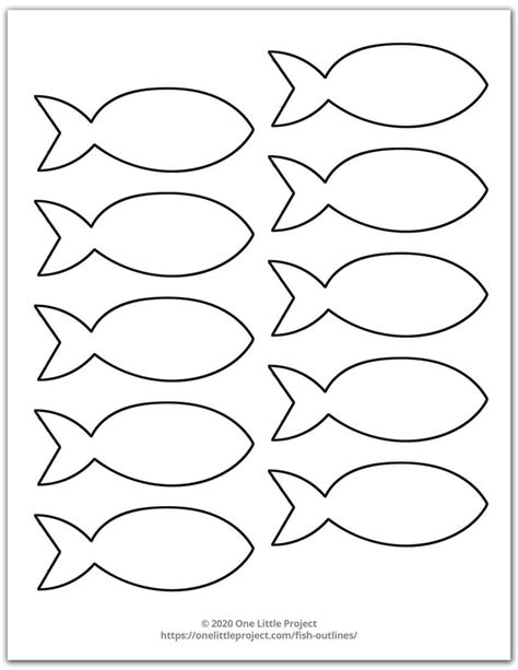 Printable Outline Of A Fish