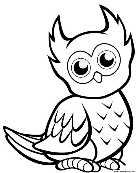 Printable Owl Coloring Pages