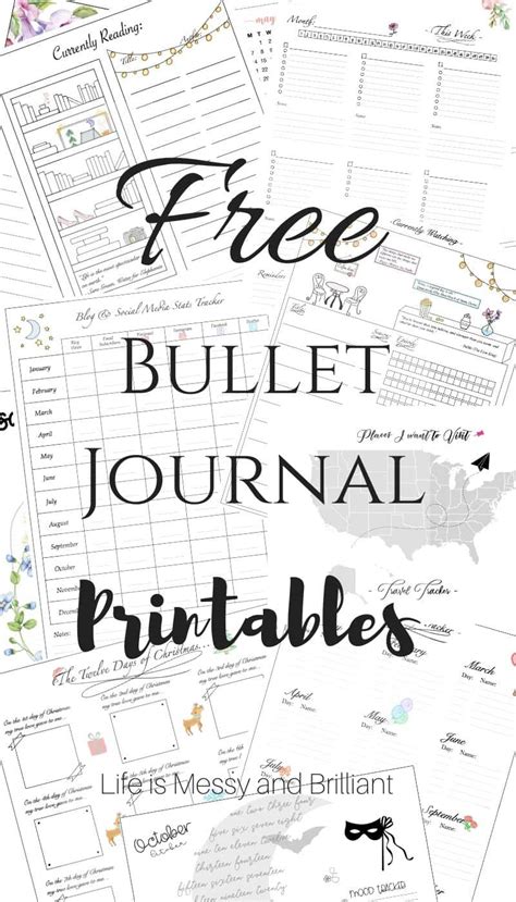 Printable Pages For Bullet Journal