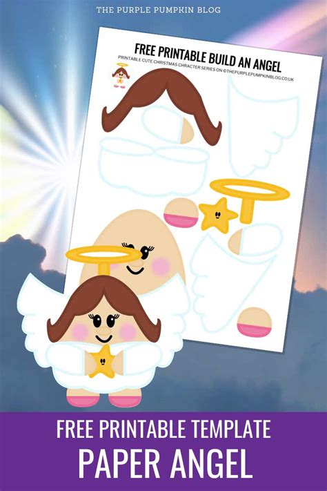 Printable Paper Angel Template