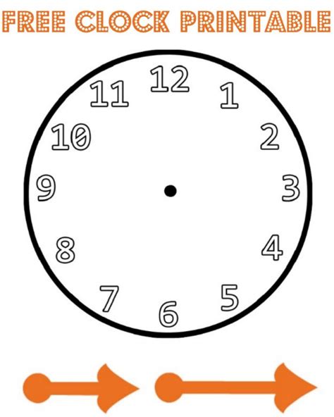 Printable Paper Clock