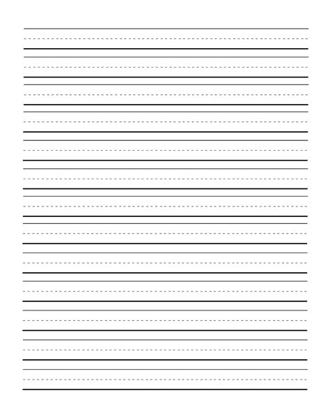 Printable Paper With Lines For Writing