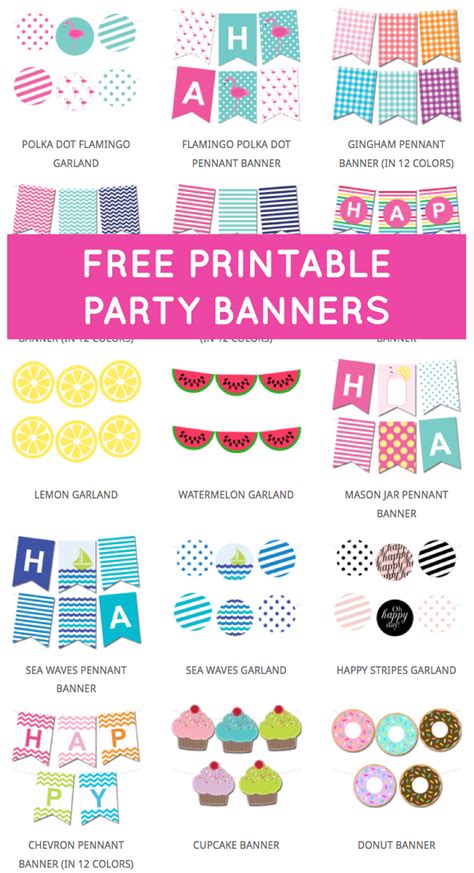Printable Party Decorations