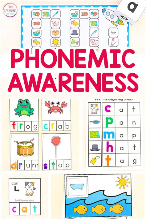 Printable Phonemic Awareness Activities