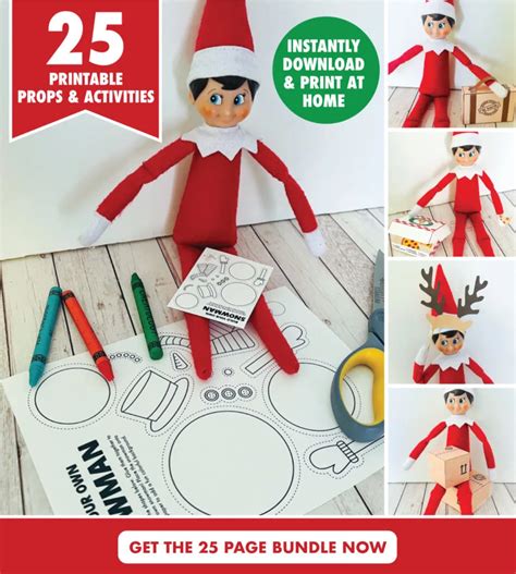 Printable Pictures Of Elf On The Shelf