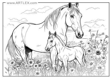 Printable Pictures Of Horses To Color