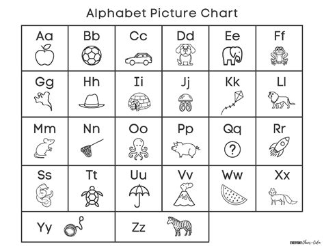 Printable Pictures Of The Alphabet