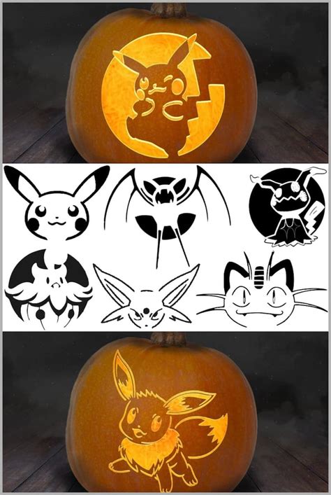 Printable Pokemon Pumpkin Stencils