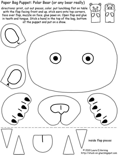 Printable Polar Bear Craft Template