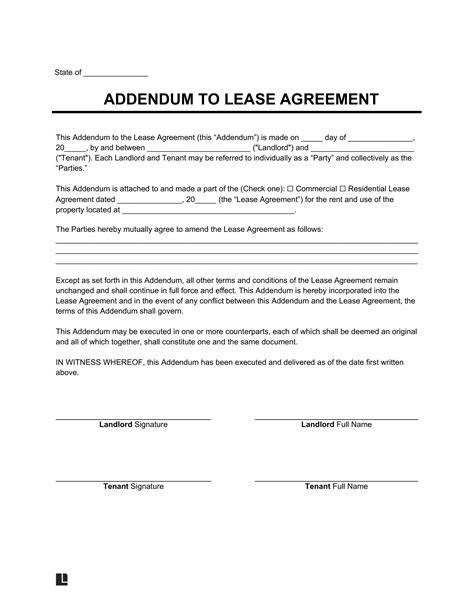 Printable Property Conveyance Addendum For The State Of Fl