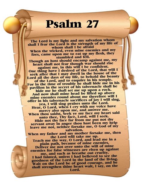 Printable Psalm 27