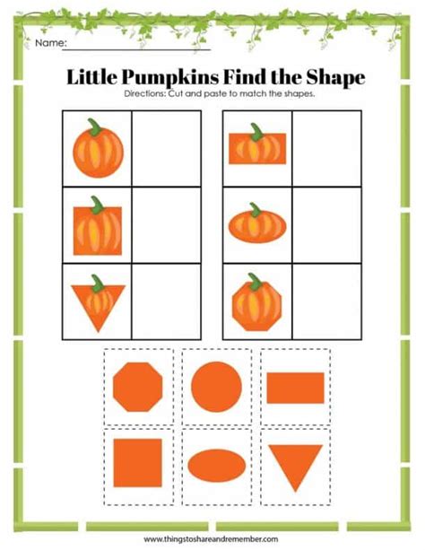 Printable Pumpkin Activities