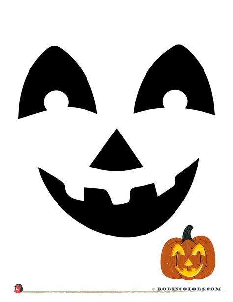 Printable Pumpkin Face Stencils