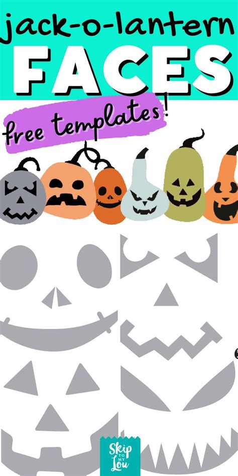 Printable Pumpkin Faces Free