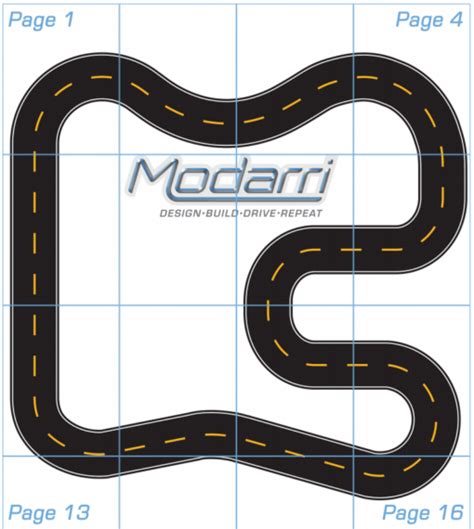 Printable Race Track