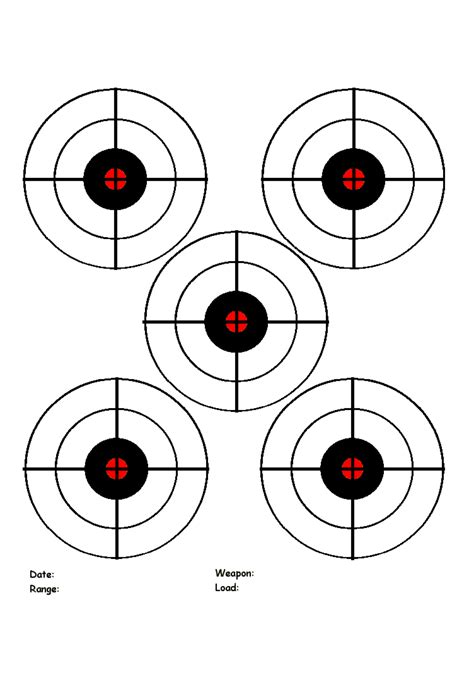 Printable Range Targets