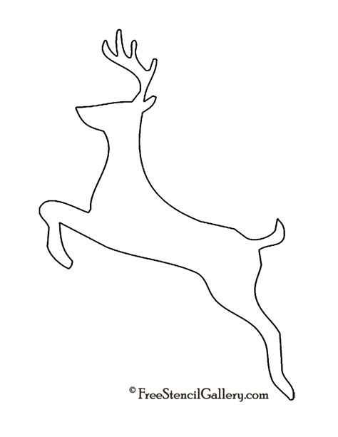 Printable Reindeer Outline