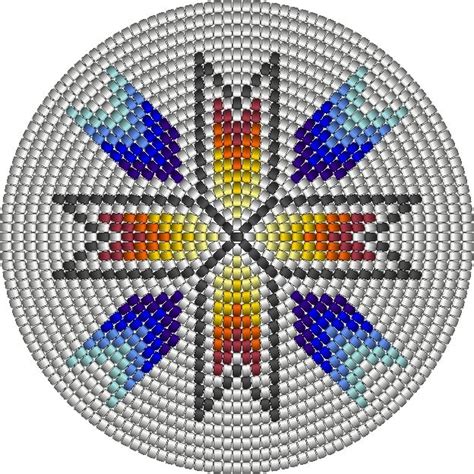 Printable Rosette Beading Graph Paper