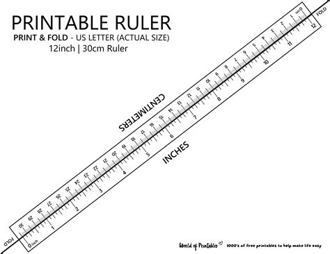 Printable Ruler Cm And Inches