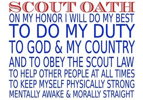 Printable Scout Oath