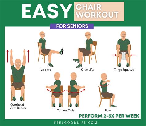 Printable Seated Leg Exercises For Seniors With Pictures
