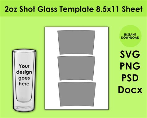 Printable Shot Glasses