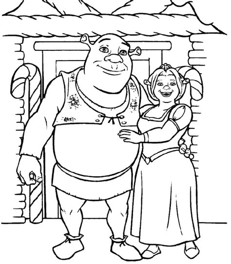Printable Shrek Coloring Pages