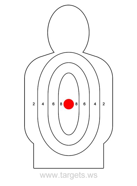 Printable Silhouette Target