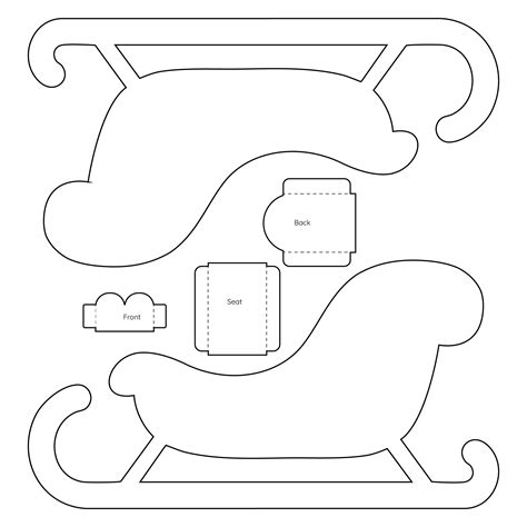 Printable Sleigh Template